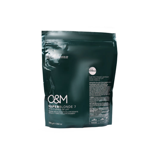 O&M SUPER BLONDE Level 7 Powder Lightener 500g AU