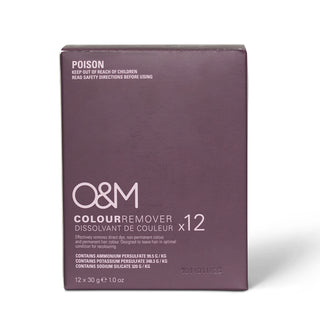 O&M Colour Remover 12 Pack - 30g Single Use Sachets