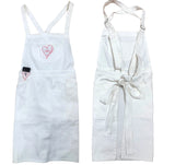 O&M By Johnny White Canvas Apron